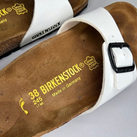 Birkenstock Women's Size 7.5 Madrid White Sandals - Picture 8 of 10